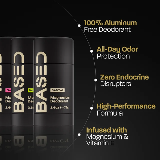 BASED Deodorant Key Benefits
