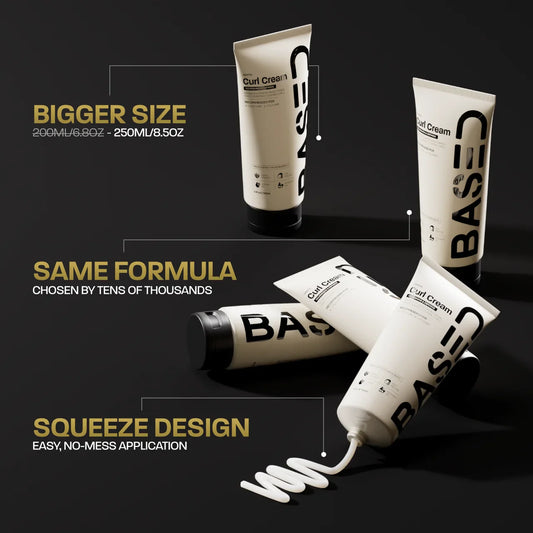 BASED Curl Cream Product Size Options